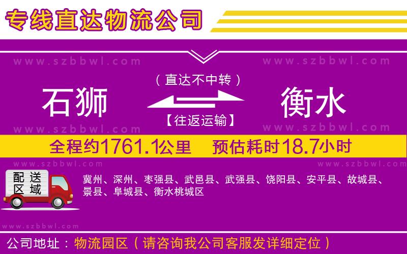 石獅到衡水貨運(yùn)專線