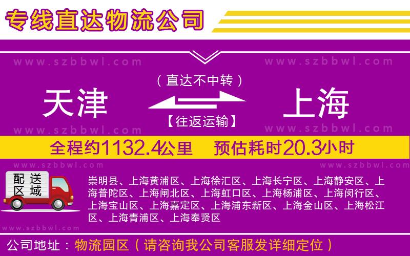 天津到上海貨運(yùn)專(zhuān)線