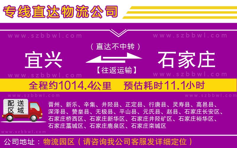 宜興到石家莊物流專(zhuān)線