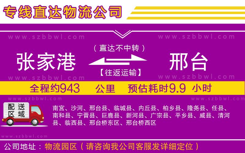 張家港到邢臺貨運專線