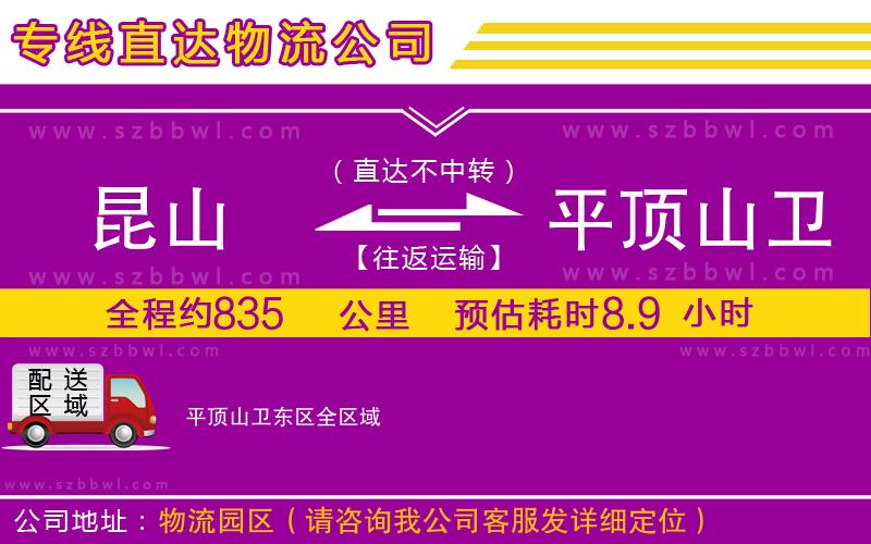 昆山到平頂山衛(wèi)東區(qū)貨運(yùn)專線
