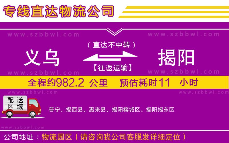 義烏到揭陽(yáng)物流公司