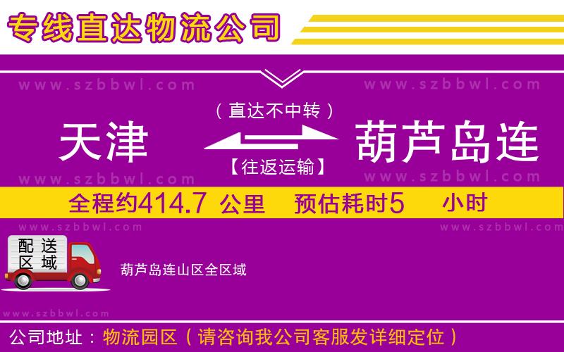天津到葫蘆島連山區(qū)貨運專線