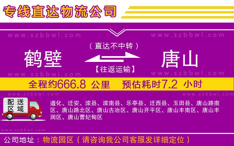 鶴壁到唐山物流專線