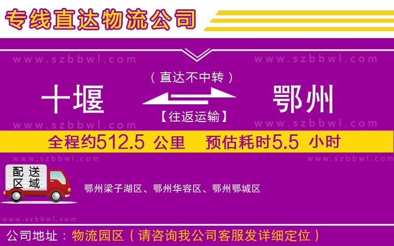 十堰到鄂州物流專線