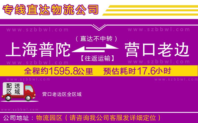 上海普陀區(qū)到營口老邊區(qū)物流公司