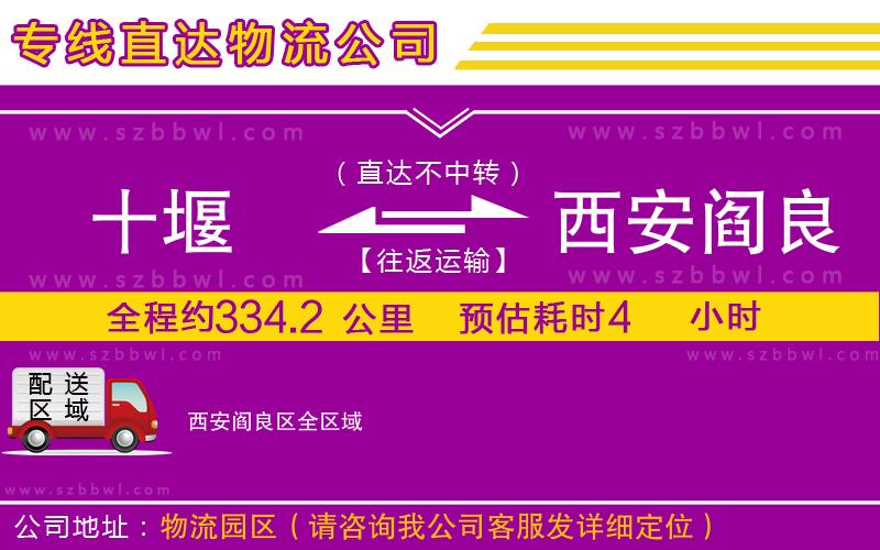 十堰到西安閻良區(qū)物流專線