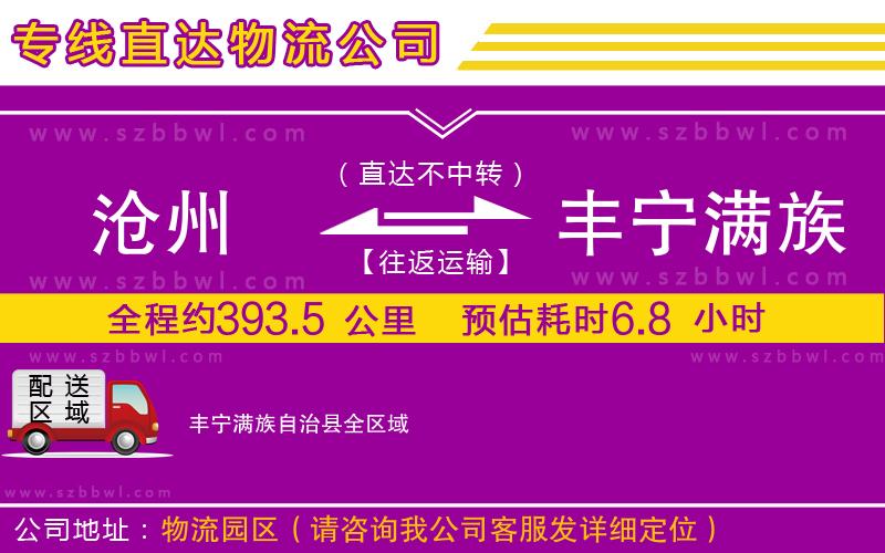 荊門到霸州物流專線