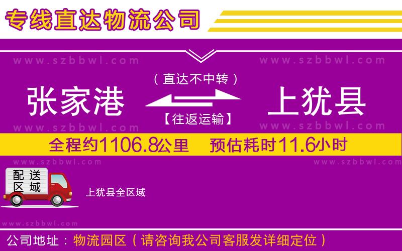 張家港到上猶縣貨運專線