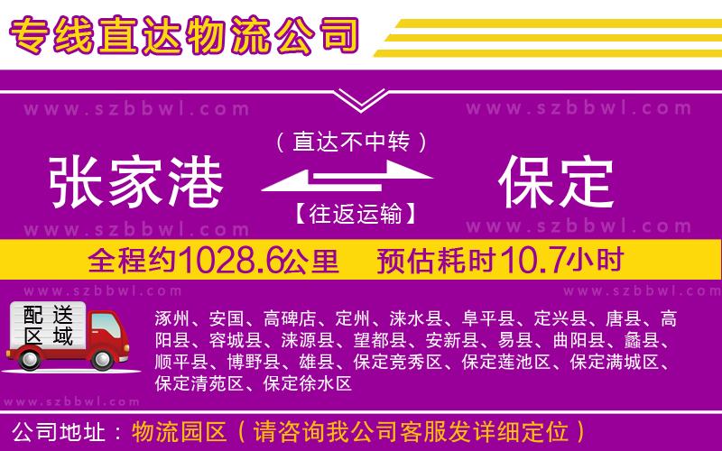 張家港到保定貨運(yùn)專線