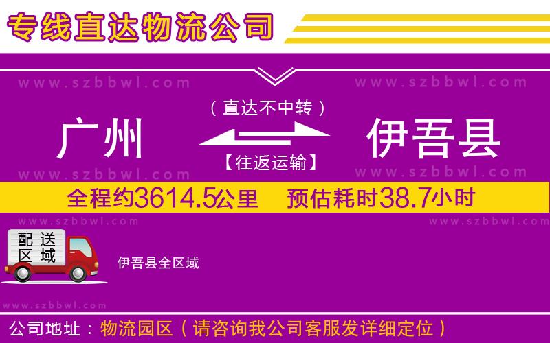 廣州到伊吾縣貨運(yùn)專線