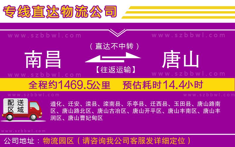 南昌到唐山貨運(yùn)專線