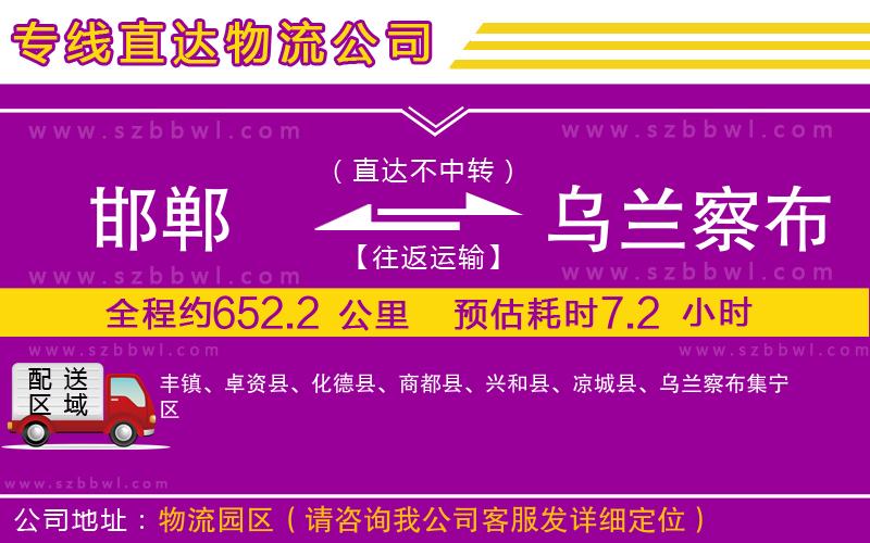 邯鄲到烏蘭察布貨運專線