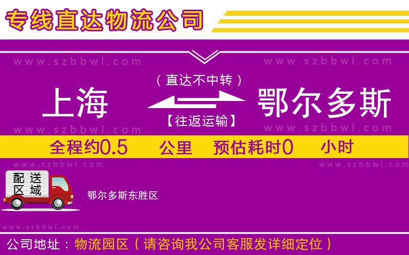 上海到鄂爾多斯貨運專線