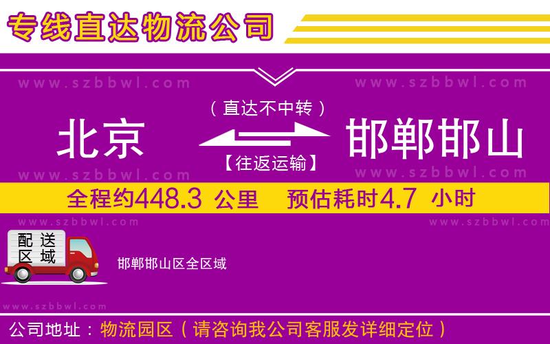 北京到邯鄲邯山區(qū)貨運(yùn)專線