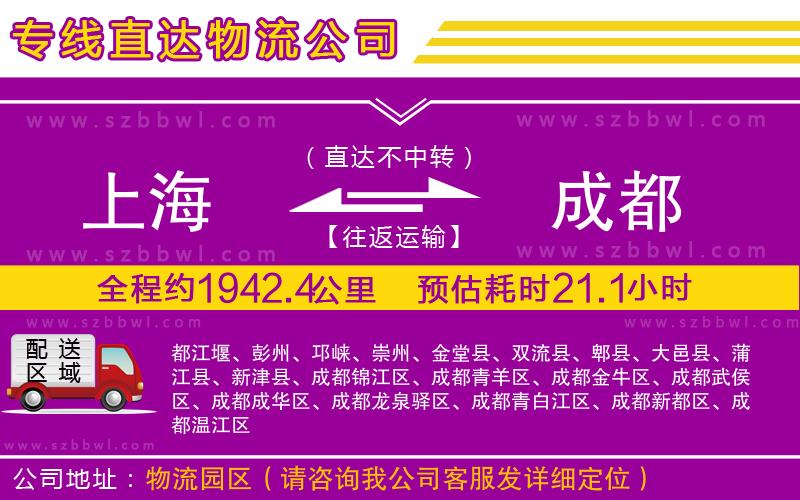上海到成都貨運(yùn)專線