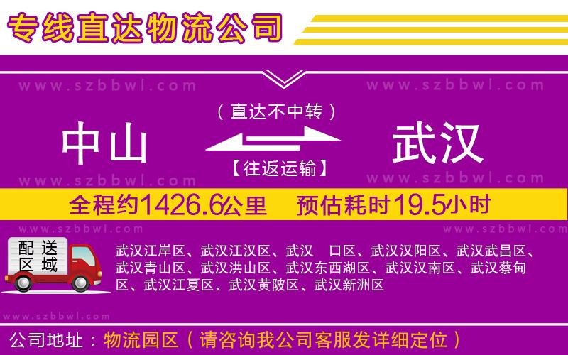 中山到武漢貨運(yùn)專線