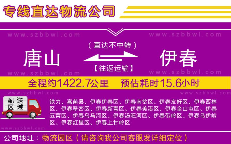 唐山到伊春貨運專線