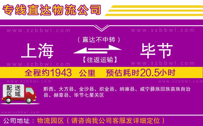 上海到畢節(jié)貨運專線