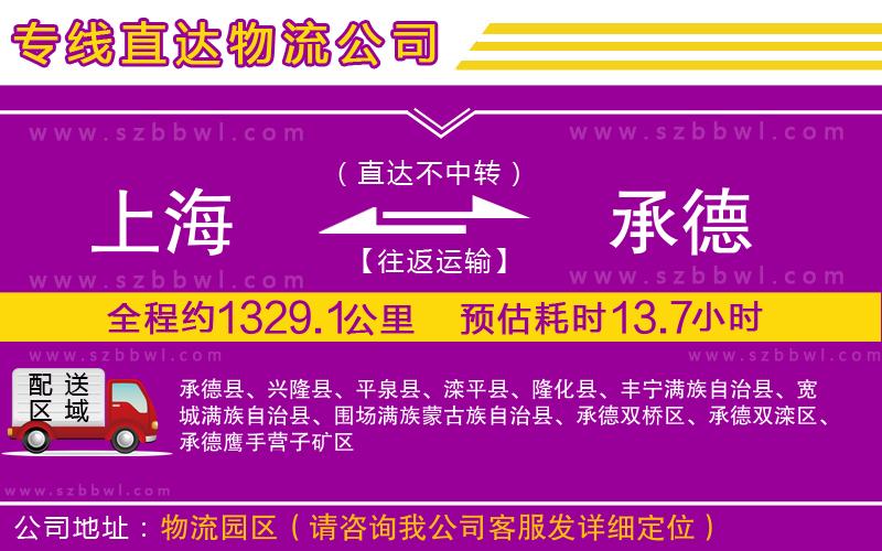 上海到承德貨運(yùn)專線