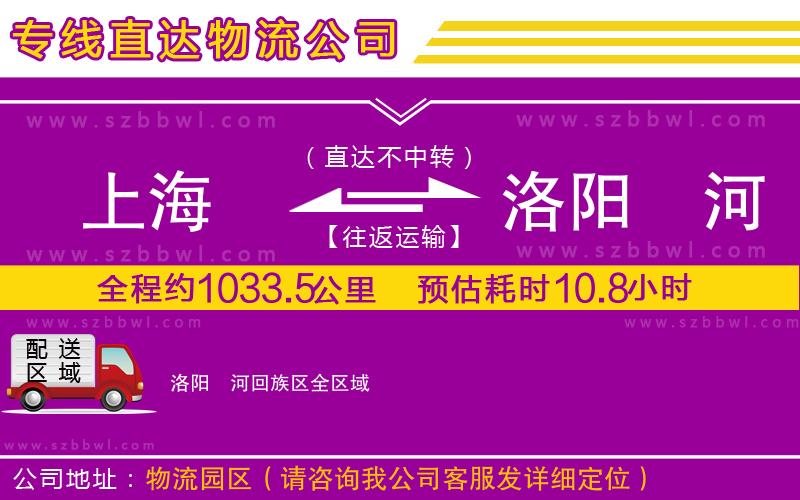 上海到洛陽瀍河回族區(qū)貨運專線