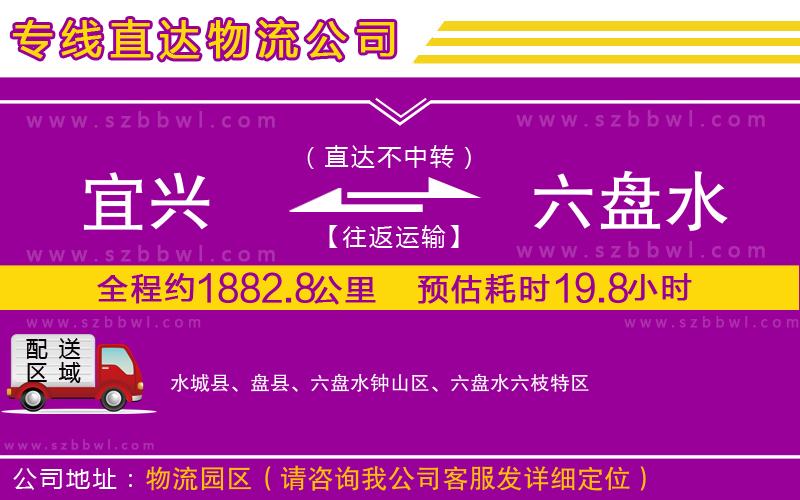 宜興到六盤水物流專線