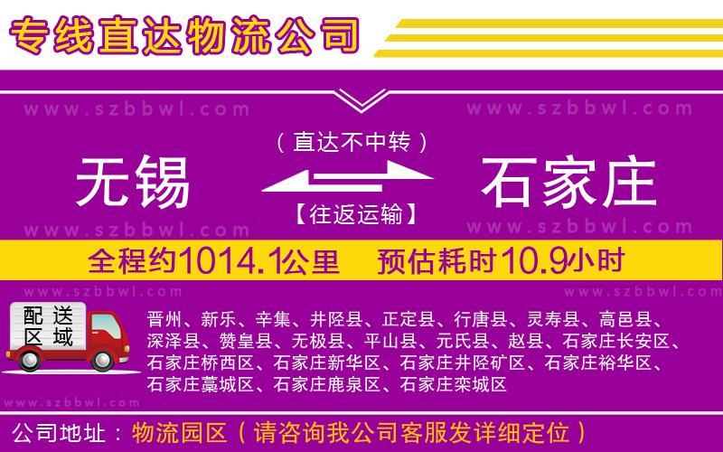 無錫到石家莊貨運(yùn)專線