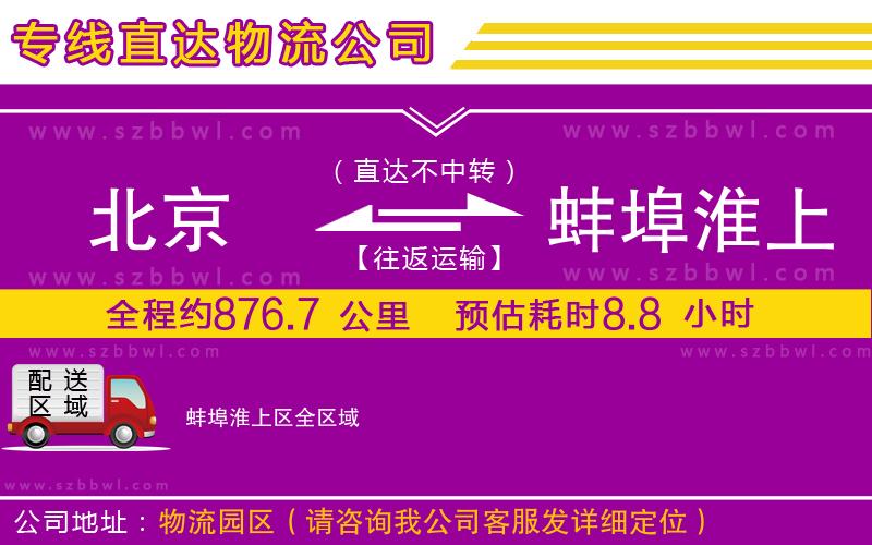 北京到蚌埠淮上區(qū)物流專(zhuān)線