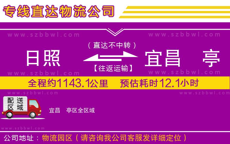 日照到宜昌猇亭區(qū)貨運(yùn)專(zhuān)線