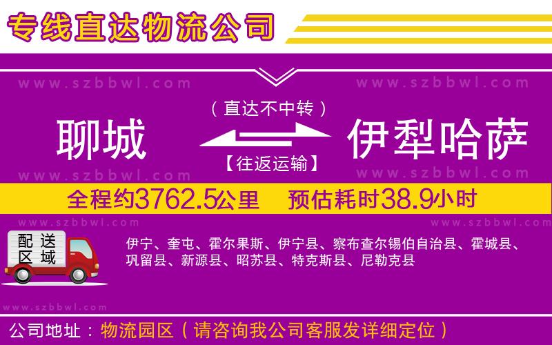 聊城到伊犁哈薩克自治州貨運專線