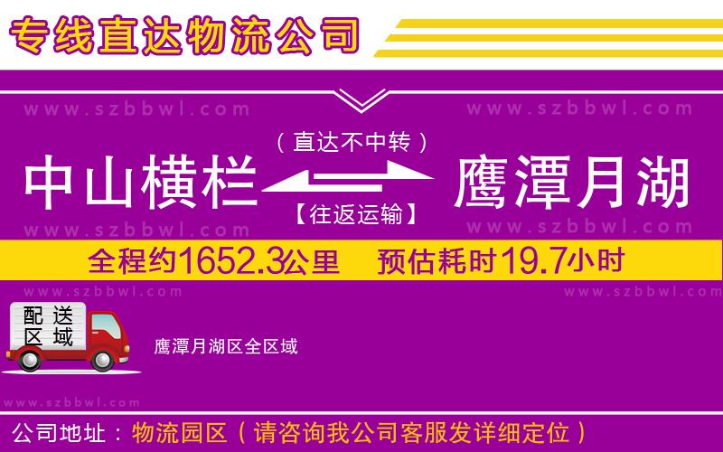 中山橫欄到鷹潭月湖區(qū)物流專(zhuān)線(xiàn)