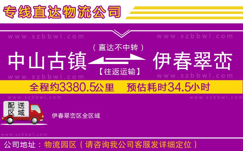 中山古鎮(zhèn)到伊春翠巒區(qū)物流專(zhuān)線