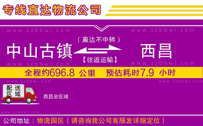 中山古鎮(zhèn)到西昌物流專線