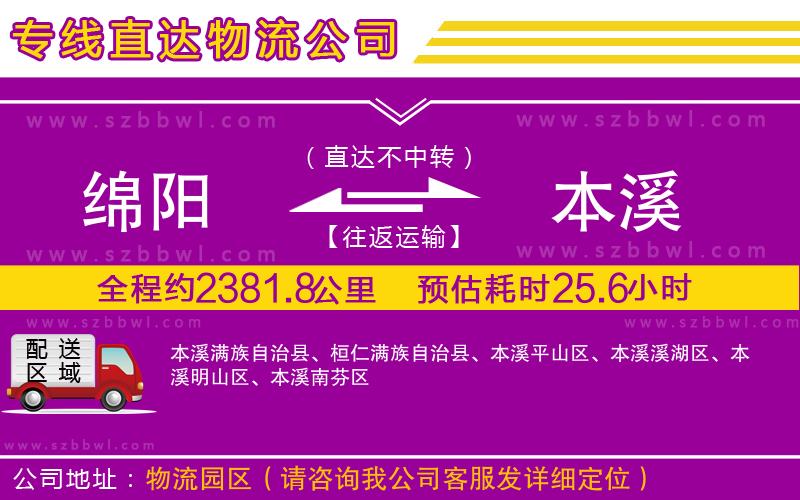 綿陽(yáng)到本溪貨運(yùn)專(zhuān)線