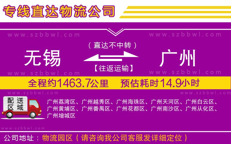 無(wú)錫到廣州貨運(yùn)專(zhuān)線