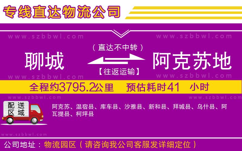 聊城到阿克蘇地區(qū)貨運(yùn)專線