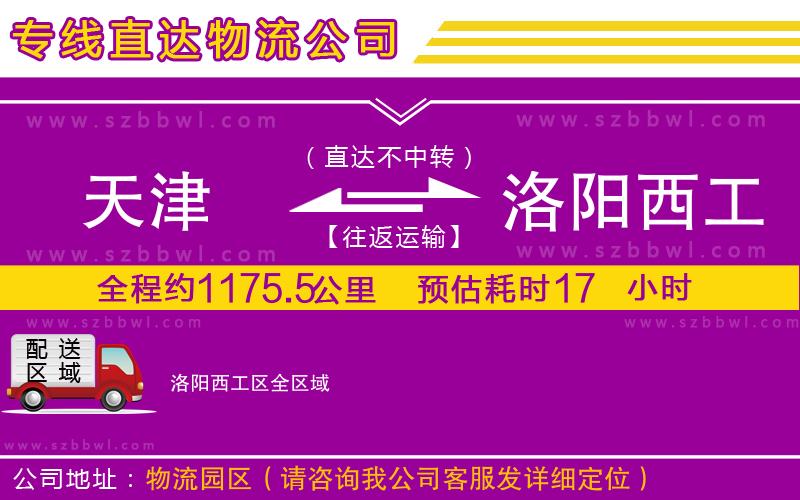 天津到洛陽(yáng)西工區(qū)物流專線