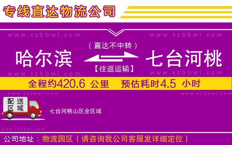哈爾濱到七臺(tái)河桃山區(qū)貨運(yùn)專線
