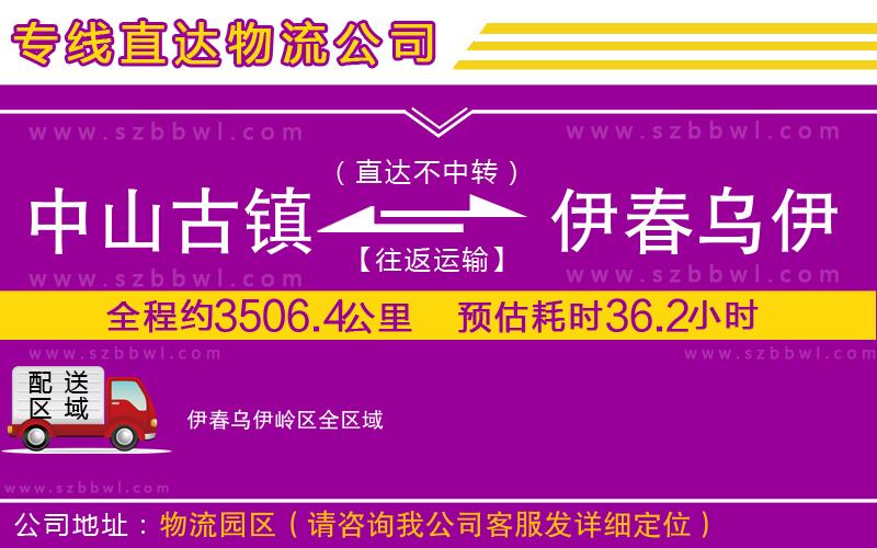 中山古鎮(zhèn)到伊春烏伊嶺區(qū)物流專線