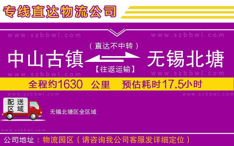 中山古鎮(zhèn)到無(wú)錫北塘區(qū)物流專線