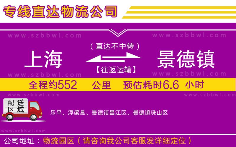 上海到景德鎮(zhèn)物流專線