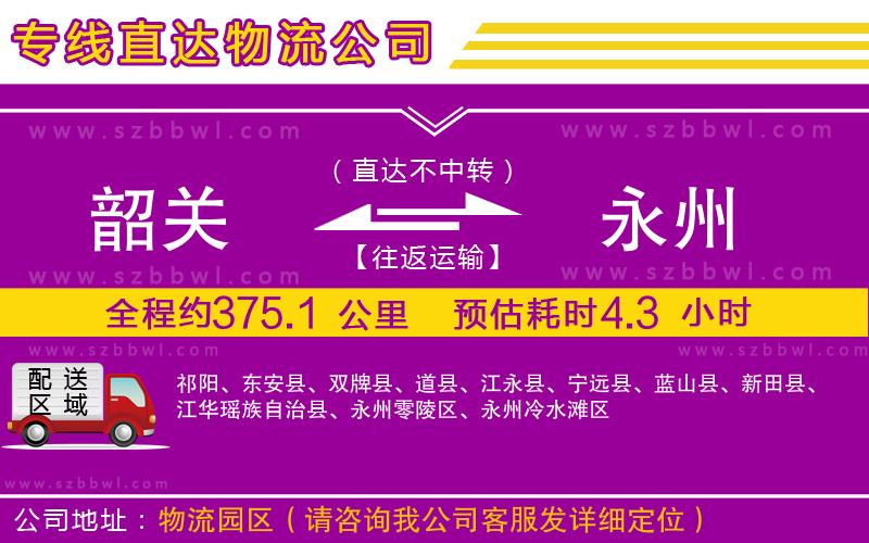 韶關(guān)到永州貨運(yùn)專線